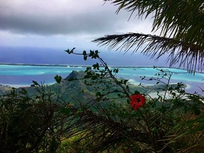 Hiking trekking trek trail walk mountain summit peak mount Ohue Pahia Vaitape Bora Bora French Polynesia